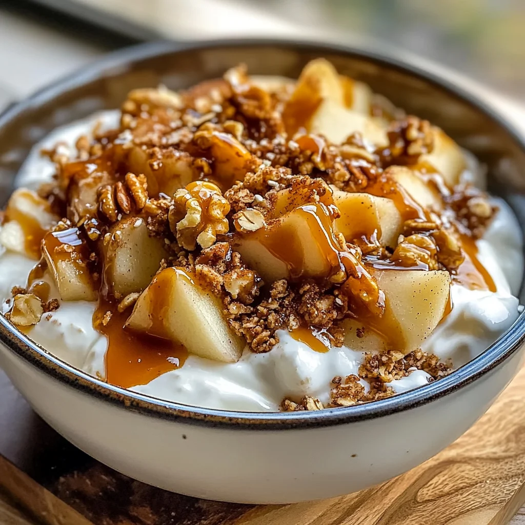 Caramel Apple Yogurt Bowl