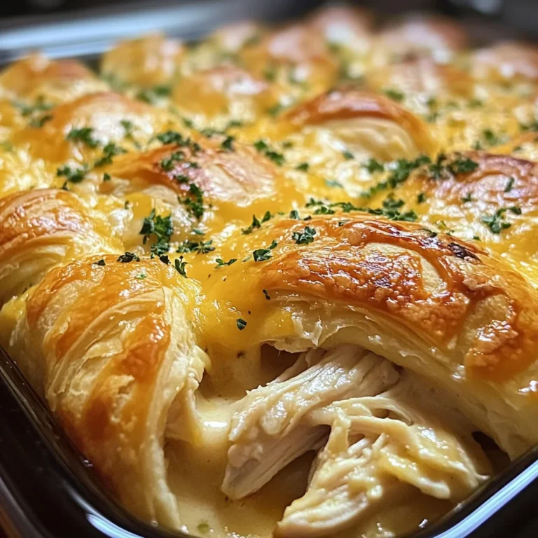 Cheesy Chicken Crescent Bake
