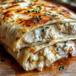 Cheesy Garlic Chicken Wraps