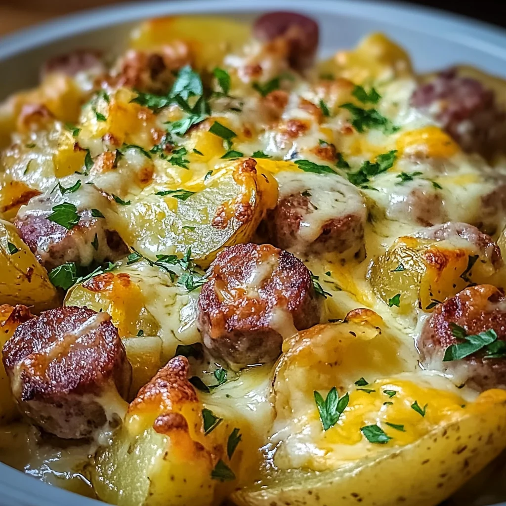 Cheesy Sausage Potatoes