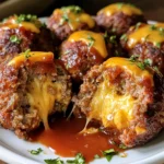 Cheesy Stuffed Meatloaf Bites