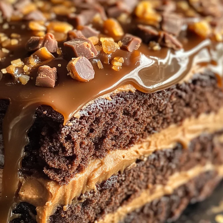 Chocolate Caramel Toffee Crunch Cake Will Delight You!