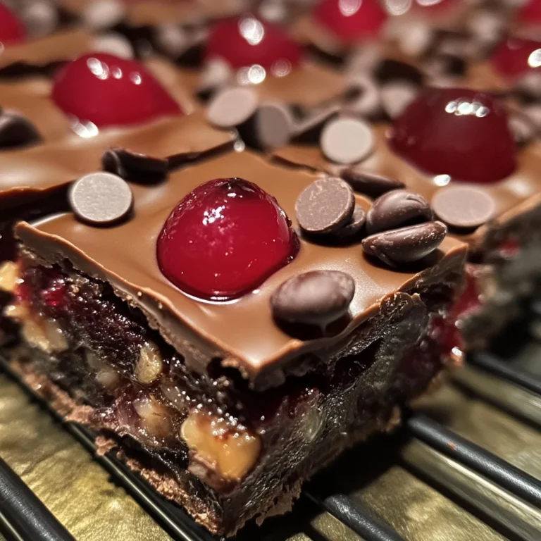 Chocolate Covered Cherry Magic Bars: A Sweet Delight!