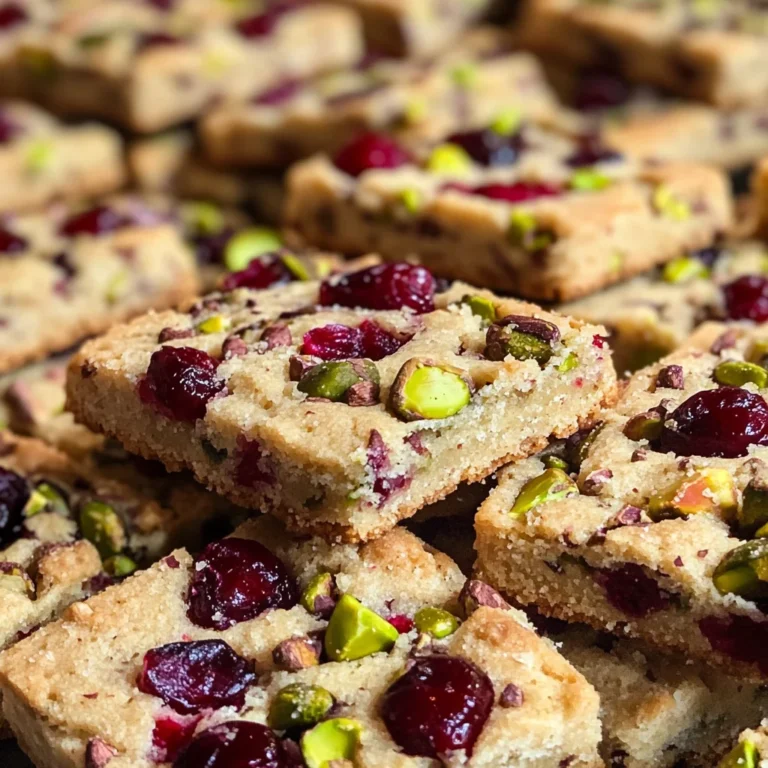 Cranberry Pistachio Shortbread
