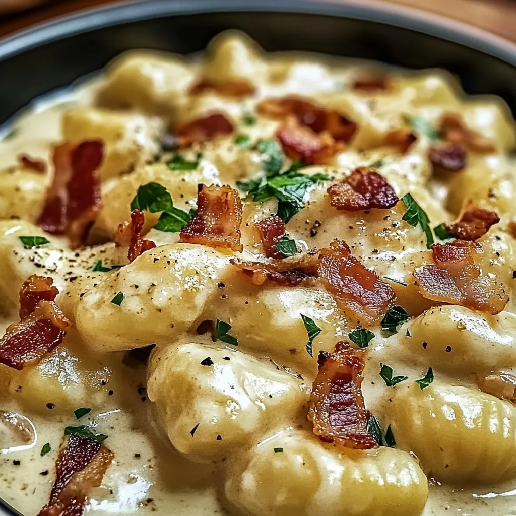 Creamy Bacon Gnocchi