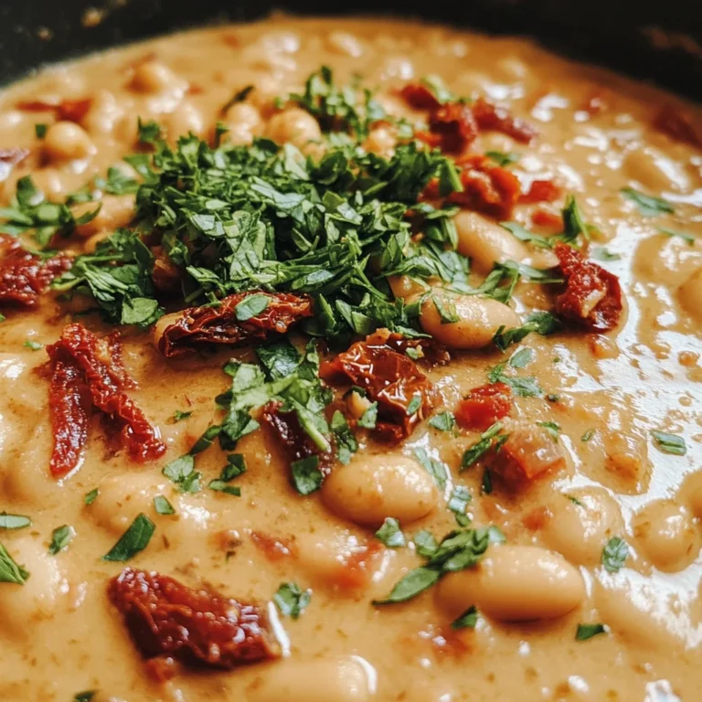 Creamy Bean Pan with Sun-Dried Tomatoes