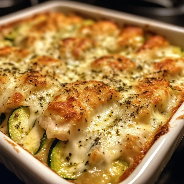 Creamy Cottage Cheese & Zucchini Chicken Bake delights!