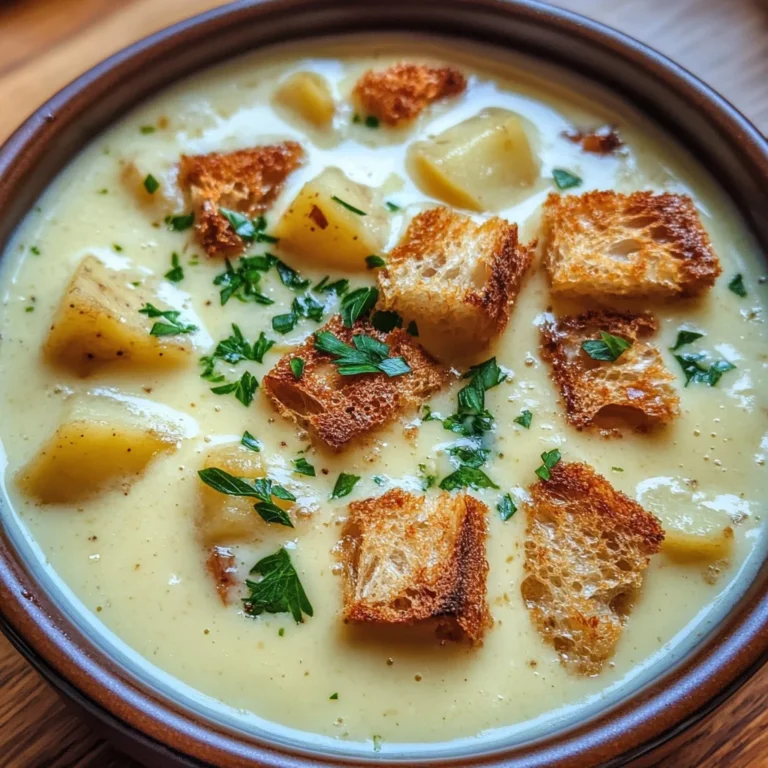 Creamy Czech Garlic Soup