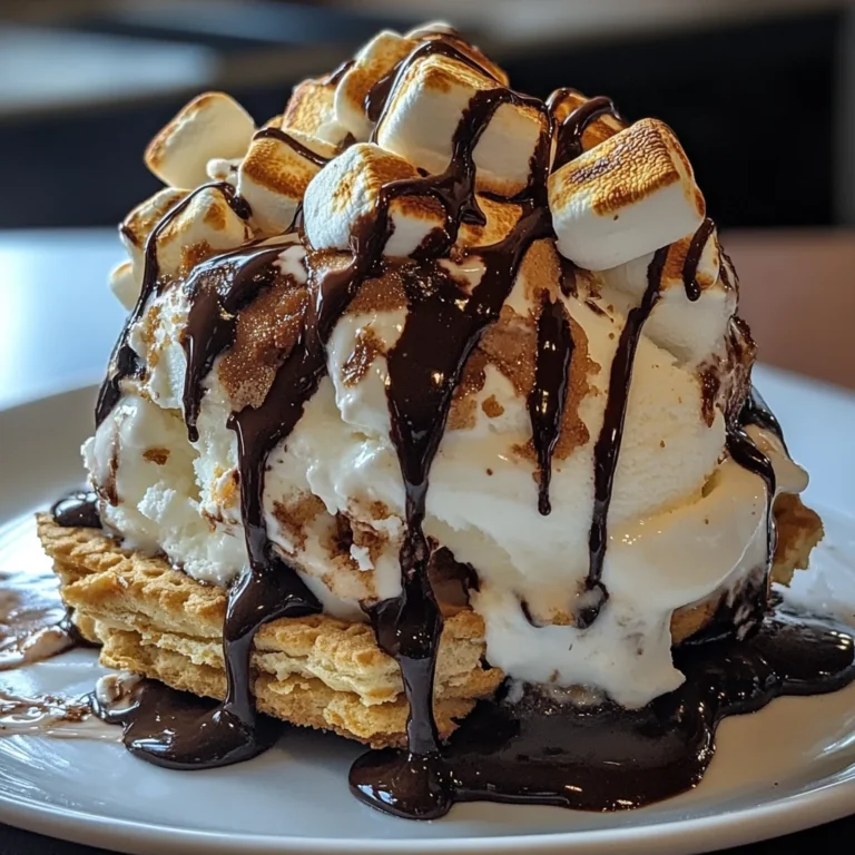 Creamy S'mores Ice Cream Sandwich