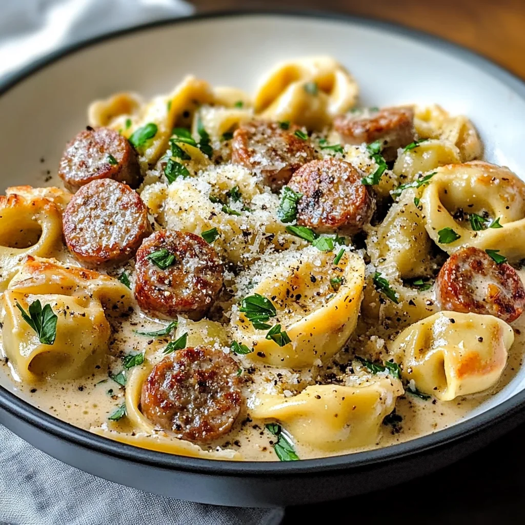 Creamy Sausage Tortellini