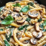 Creamy Tuscan Mushroom Pasta Skillet