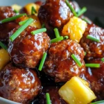 Crock Pot Hawaiian Meatballs