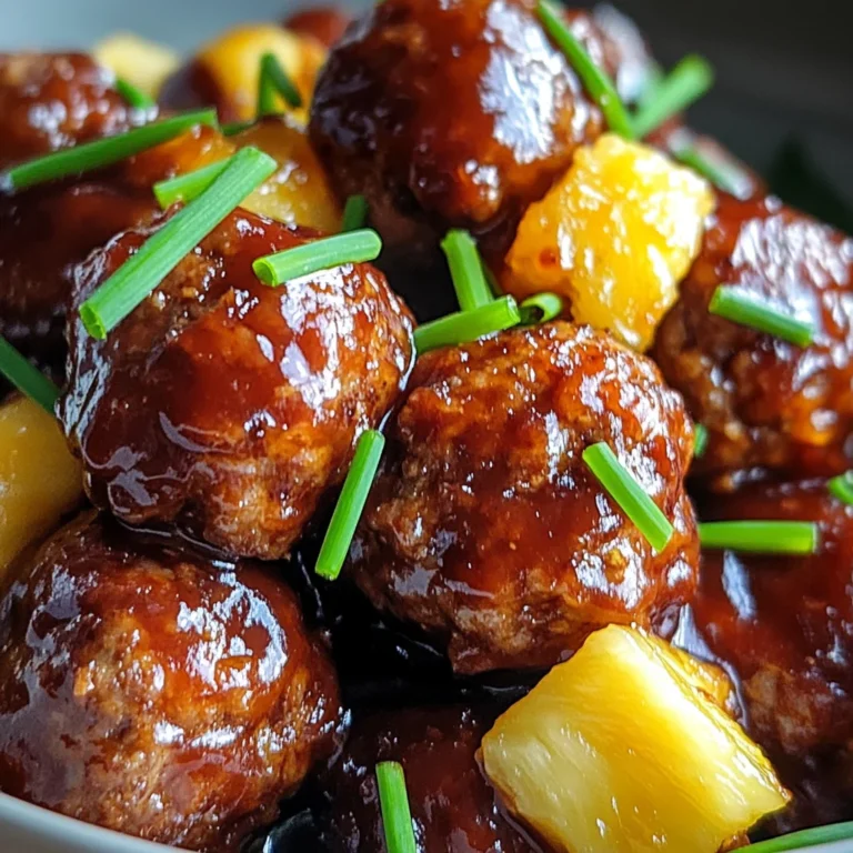 Crock Pot Hawaiian Meatballs