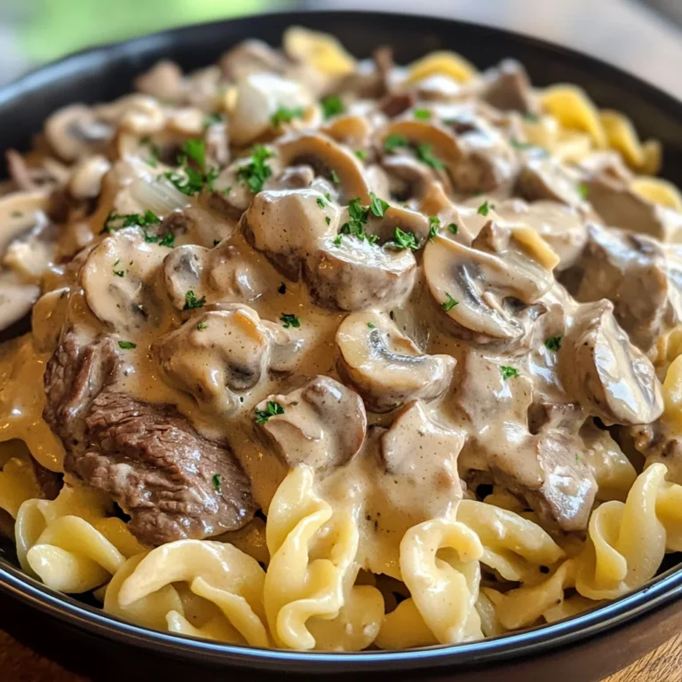 Crockpot Beef Stroganoff