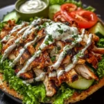 Delicious Chicken Shawarma with Garlic Sauce