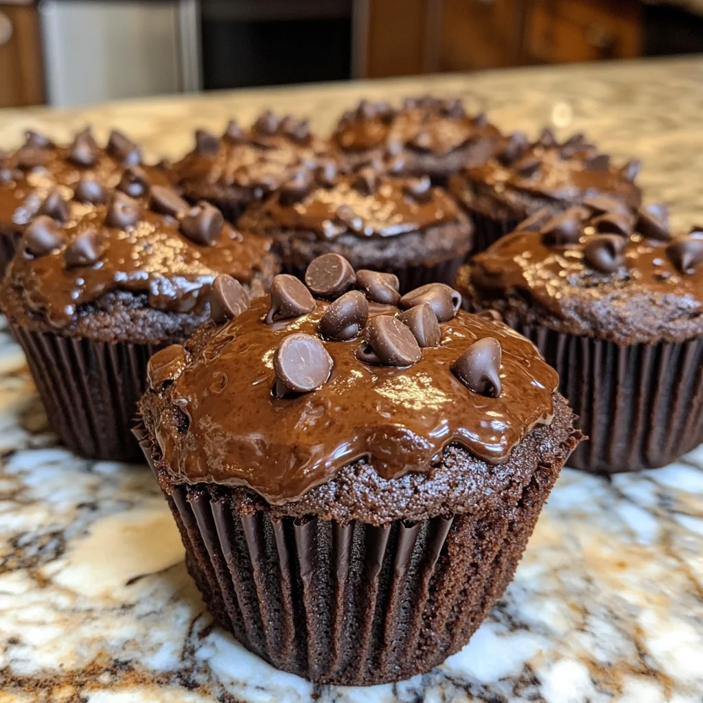 Delicious chocolate protein muffins! 2 amazing twists