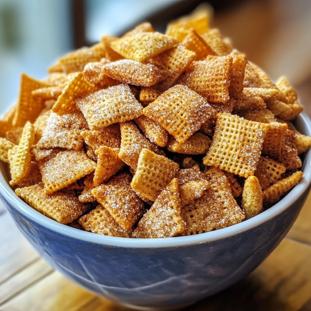 Easy Cinnamon Sugar Chex Mix Recipe