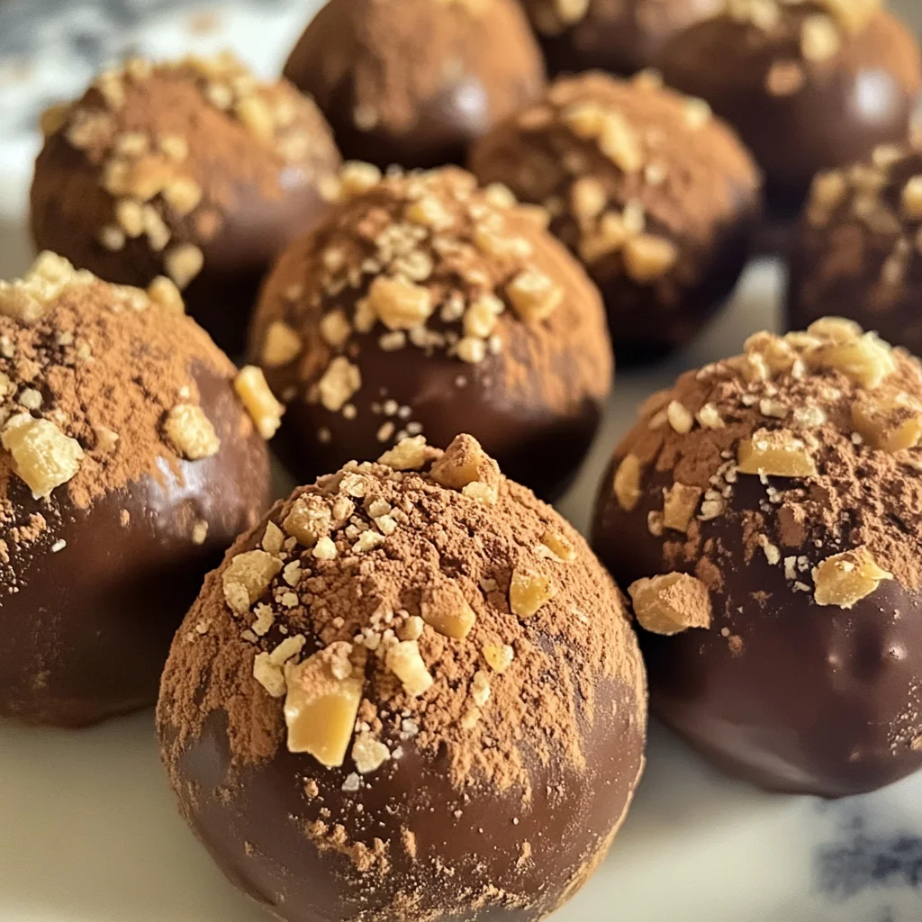 Easy Coffee Toffee Truffles