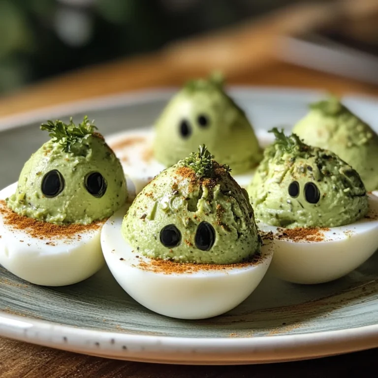 Eerie Halloween Deviled Eggs