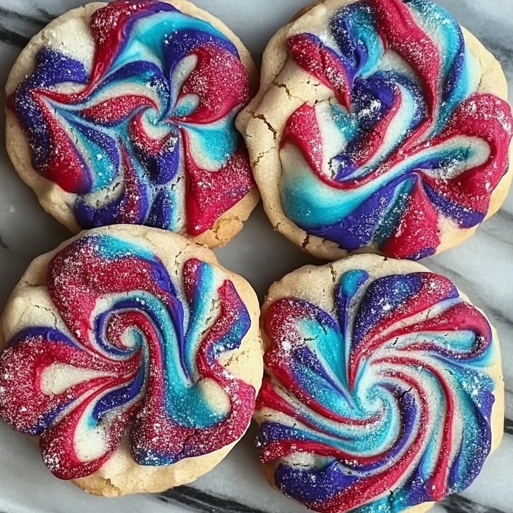 Firework Crinkle Cookies