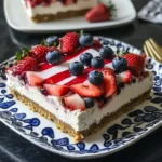 Frozen American Flag Cheesecake