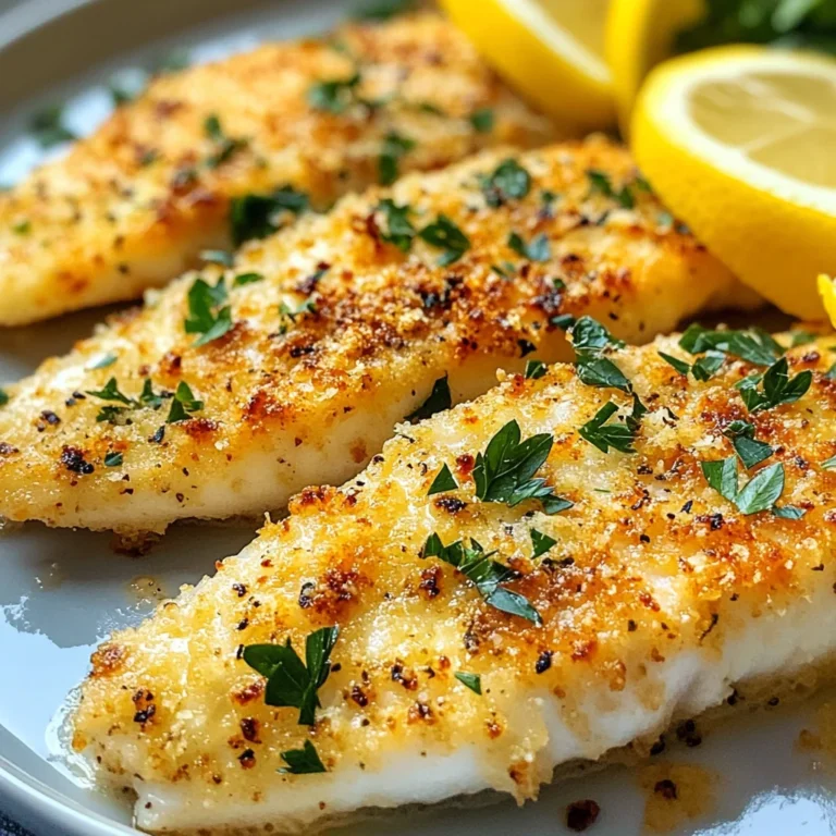 Garlic Parmesan Flounder
