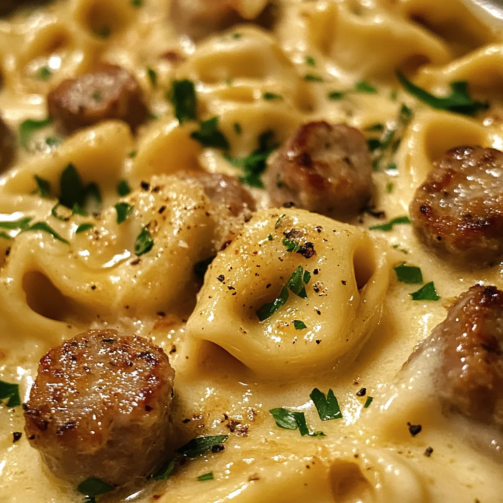Garlic Parmesan Tortellini with Sausage: A Delicious & Easy Recipe