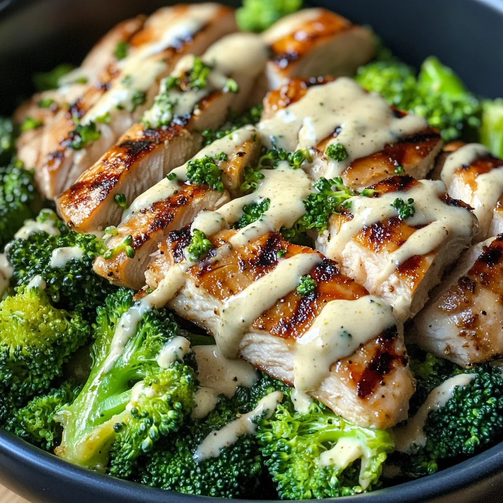 Grilled Chicken & Broccoli Bowls with Creamy Garlic Sauce: An Incredible Ultimate Recipe
