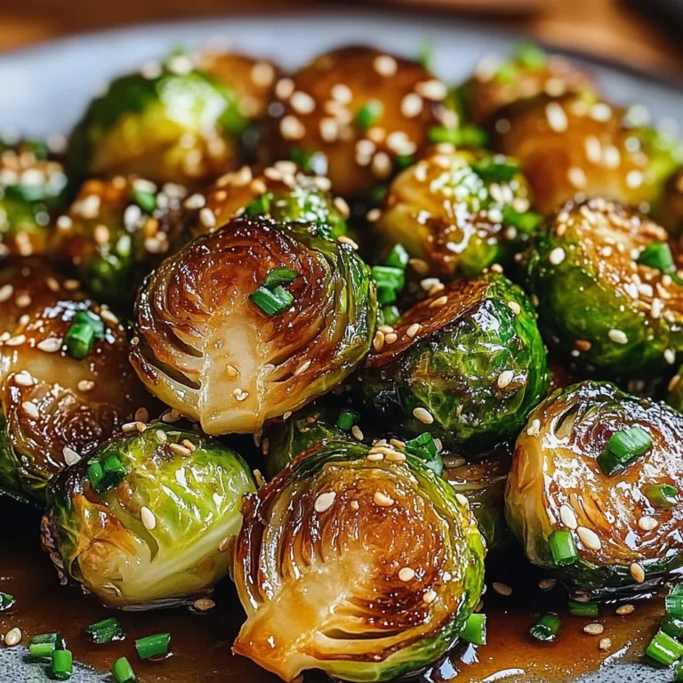 Honey Garlic Brussels Sprouts