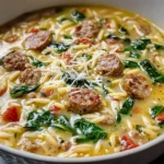 Italian Sausage Orzo Soup