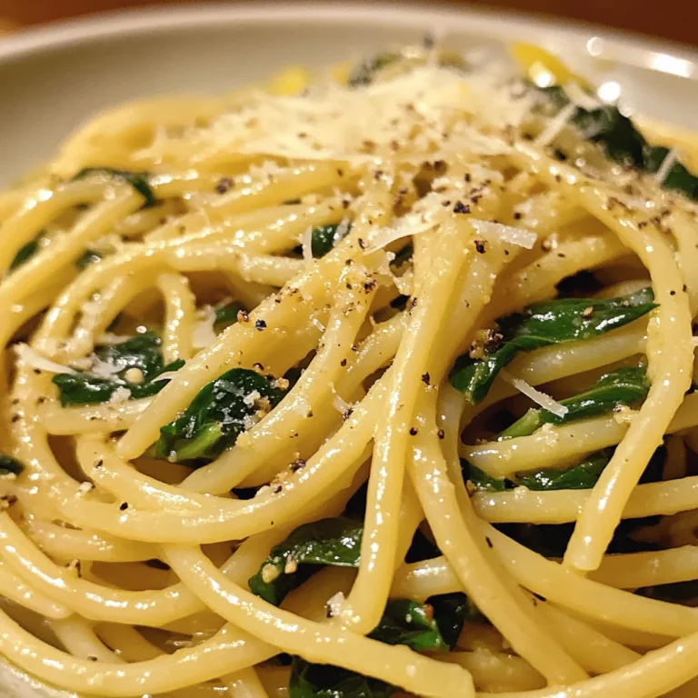 Lemon Spinach Pasta: An Incredible 7 Ingredient Recipe