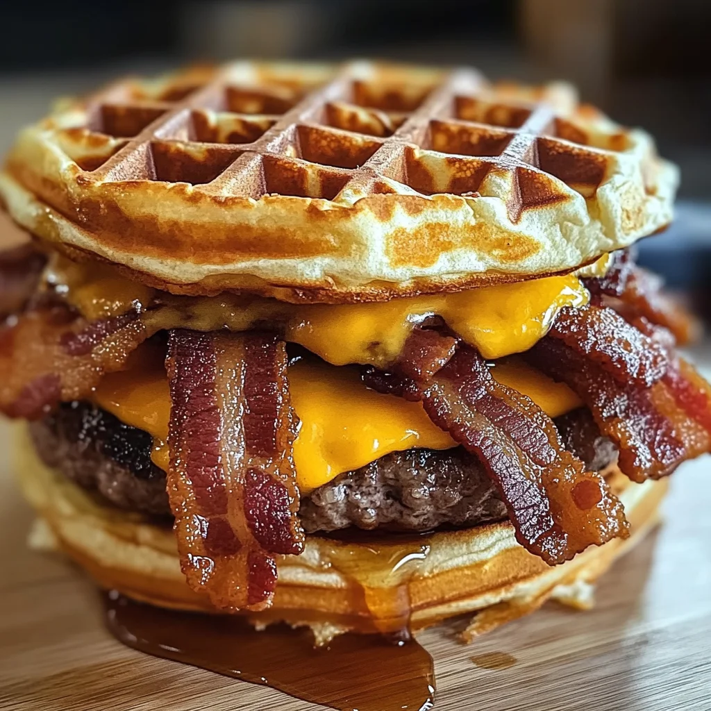 Maple Bacon Waffle Burger