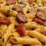 One-Pot Creamy Spicy Cajun Sausage Pasta