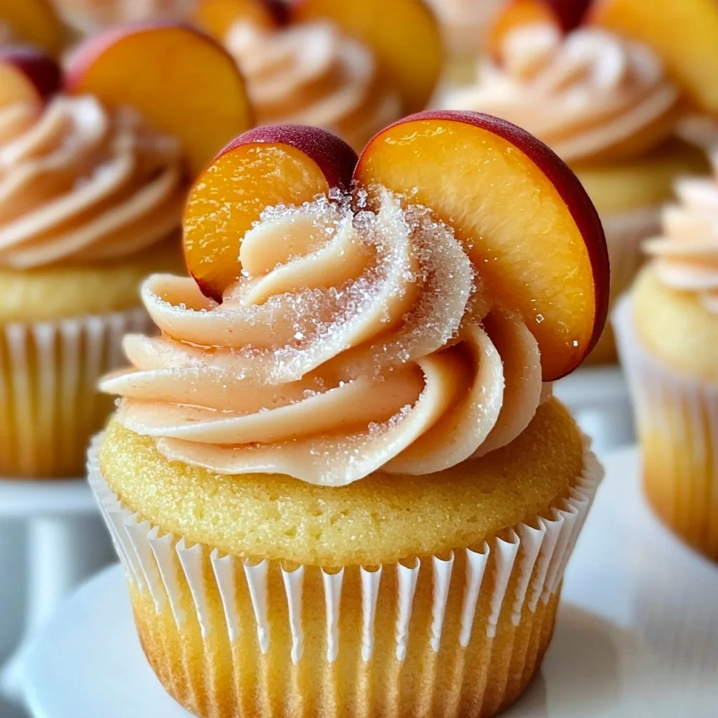 Peach Bellini Cupcakes