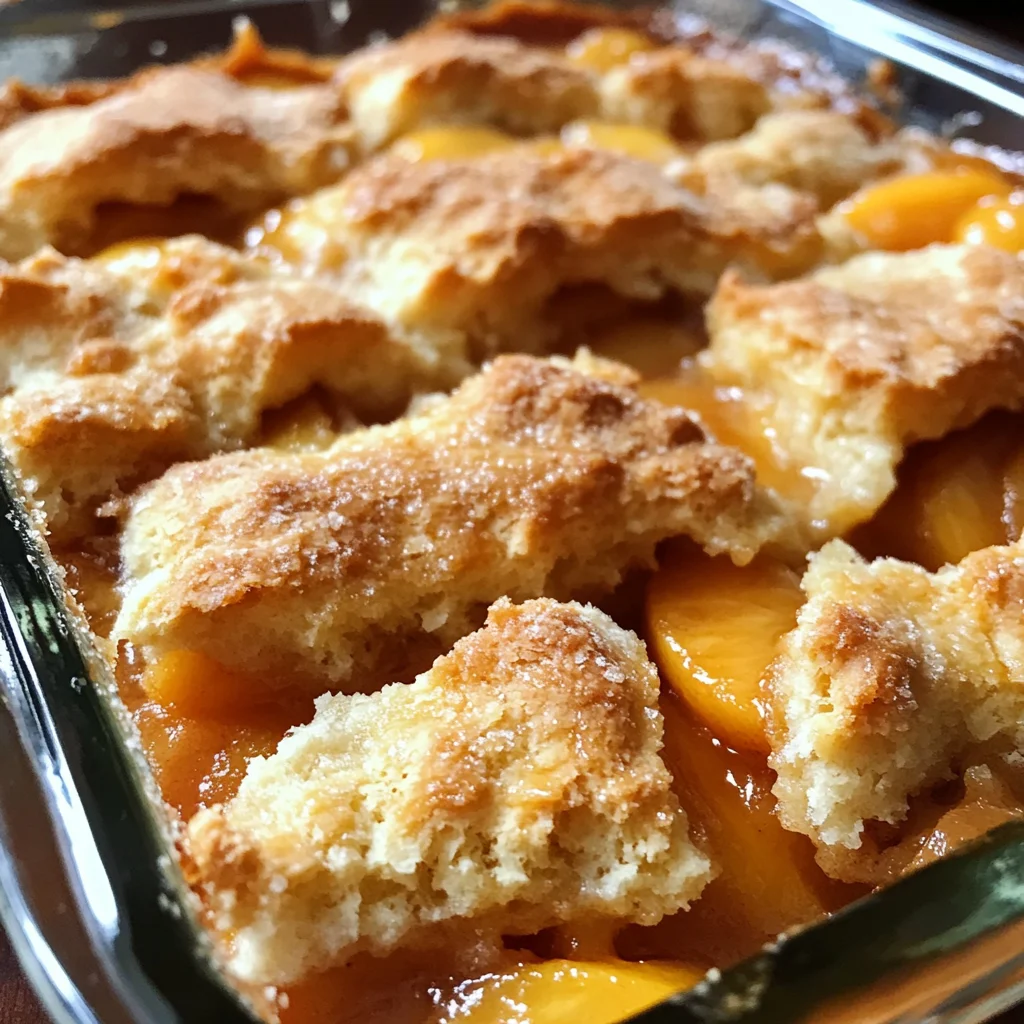 Peach Cobbler with Fresh Peaches: 3 Steps to Pure Bliss
