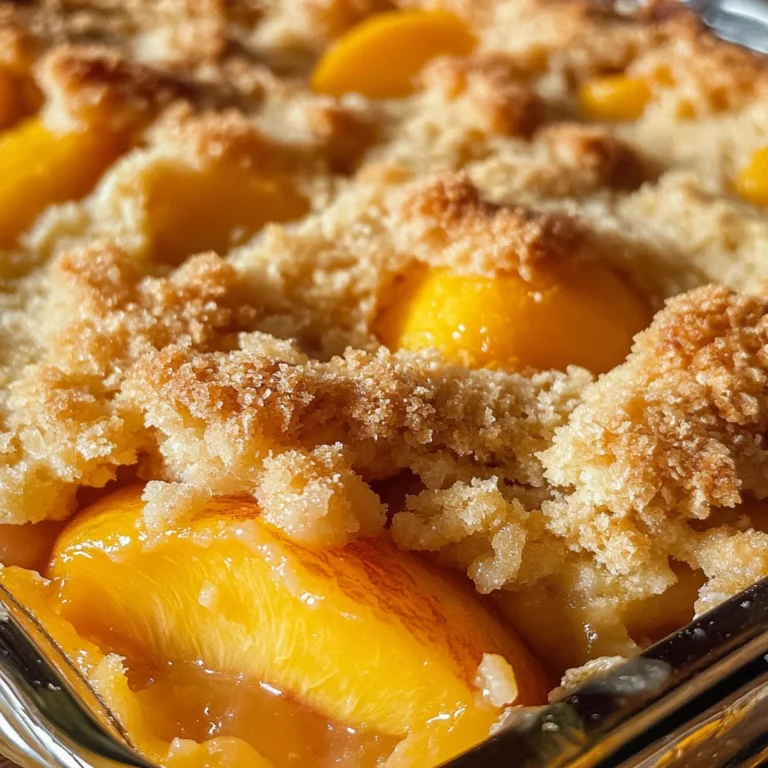 Peach Crumble Cobbler