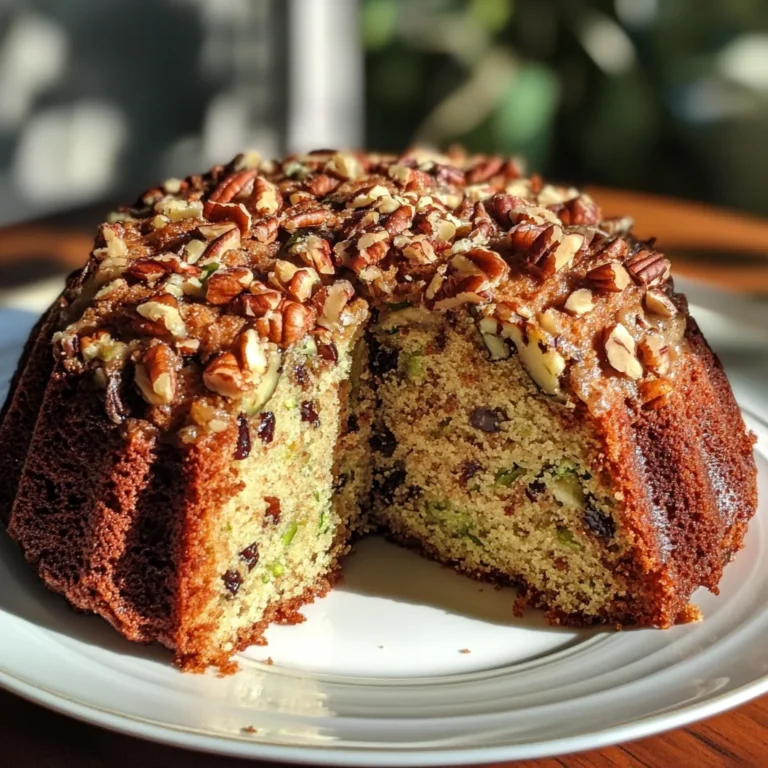 Pecan Zucchini Bundt Cake