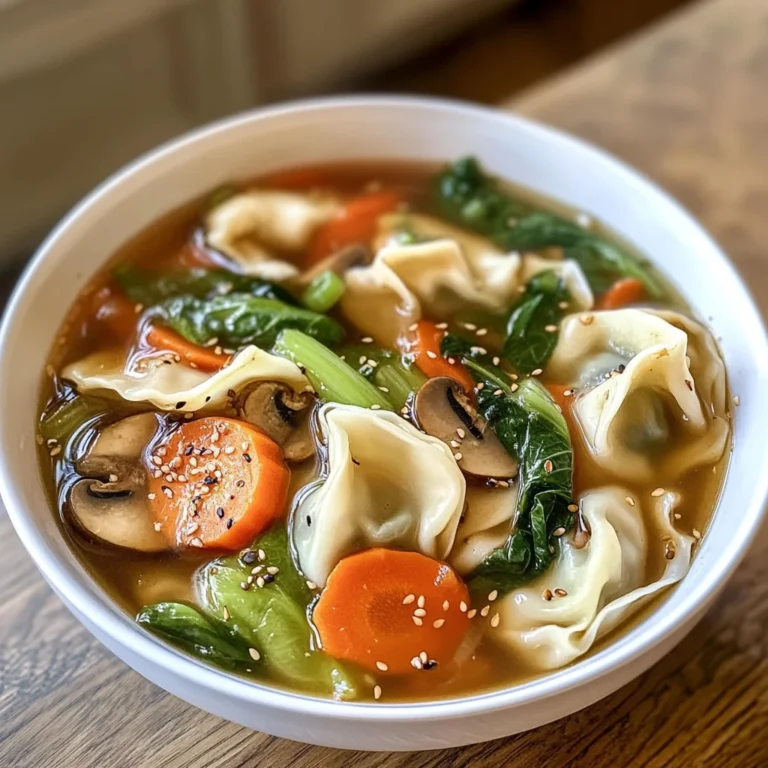 Potsticker Soup: The Amazing Ultimate Recipe for 7 Servings