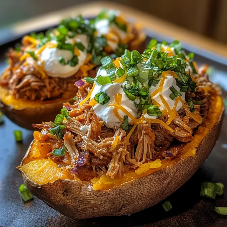 Pulled Pork Stuffed Sweet Potatoes