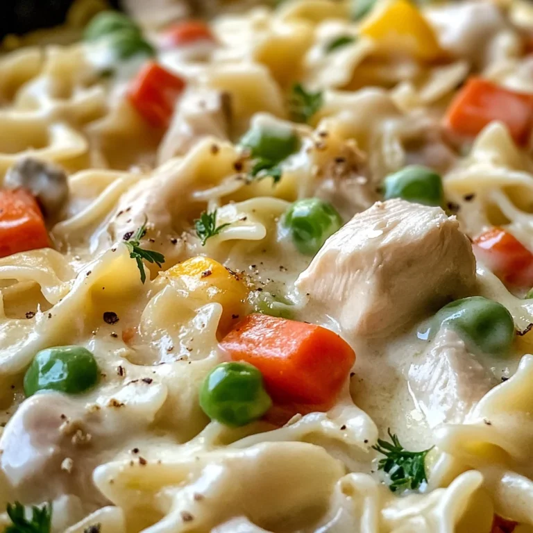 Quick Chicken Pot Pie Pasta