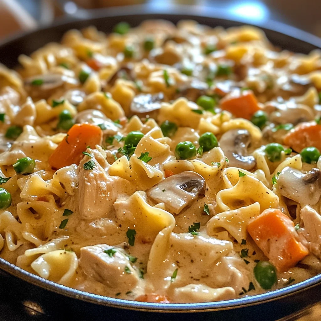 Quick Chicken Pot Pie Pasta