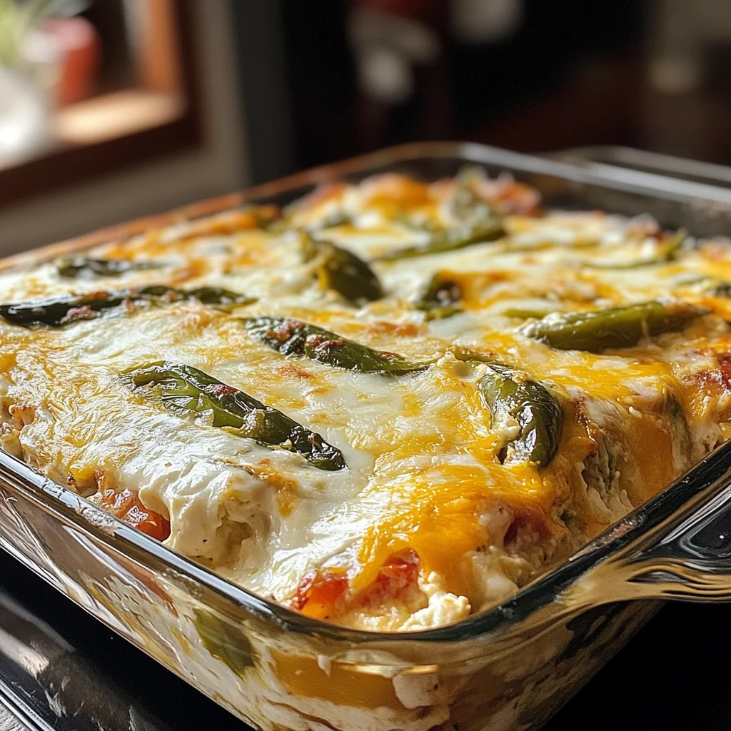 Savory Hatch Chile Relleno Casserole