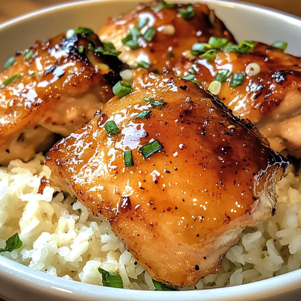 Spicy Maple Chicken & Coconut Rice