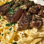 Steak Fettuccine Alfredo
