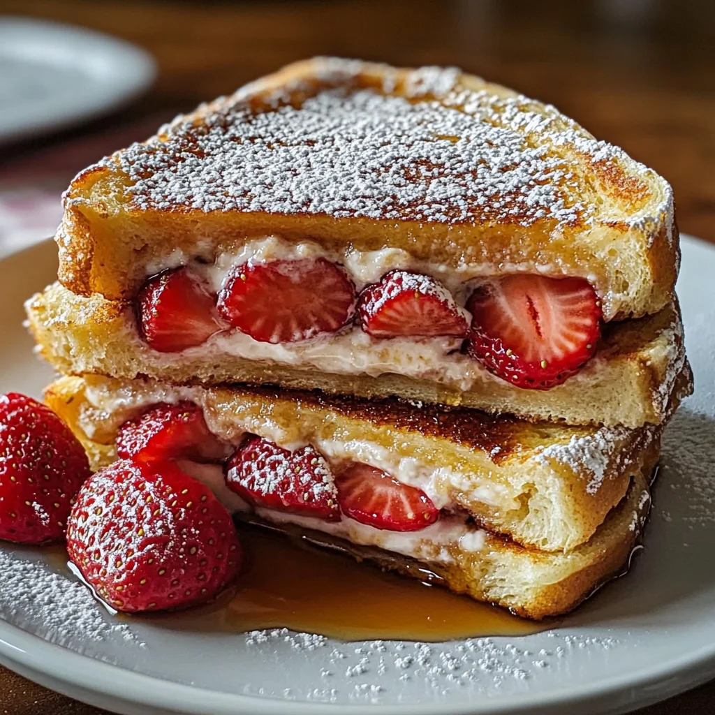 Strawberry Stuffed French Toast