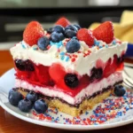 Summer Berry Jello Lasagna