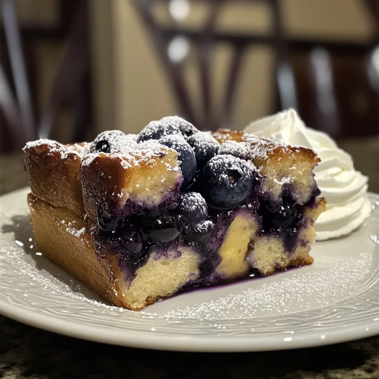 Unbelievable Blueberry French Toast Casserole