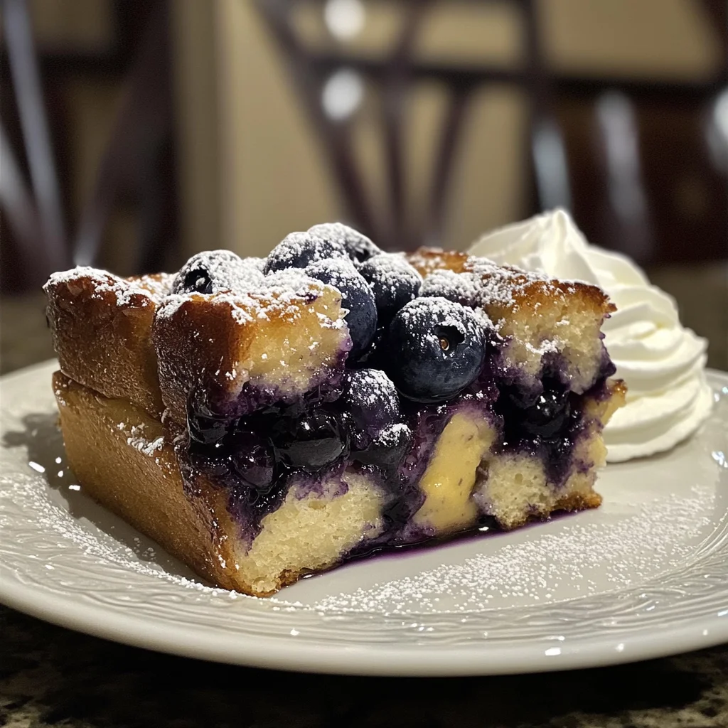 Unbelievable Blueberry French Toast Casserole